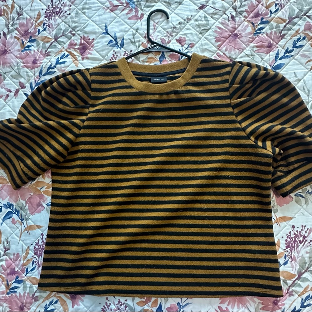 Striped Black and Brown Top